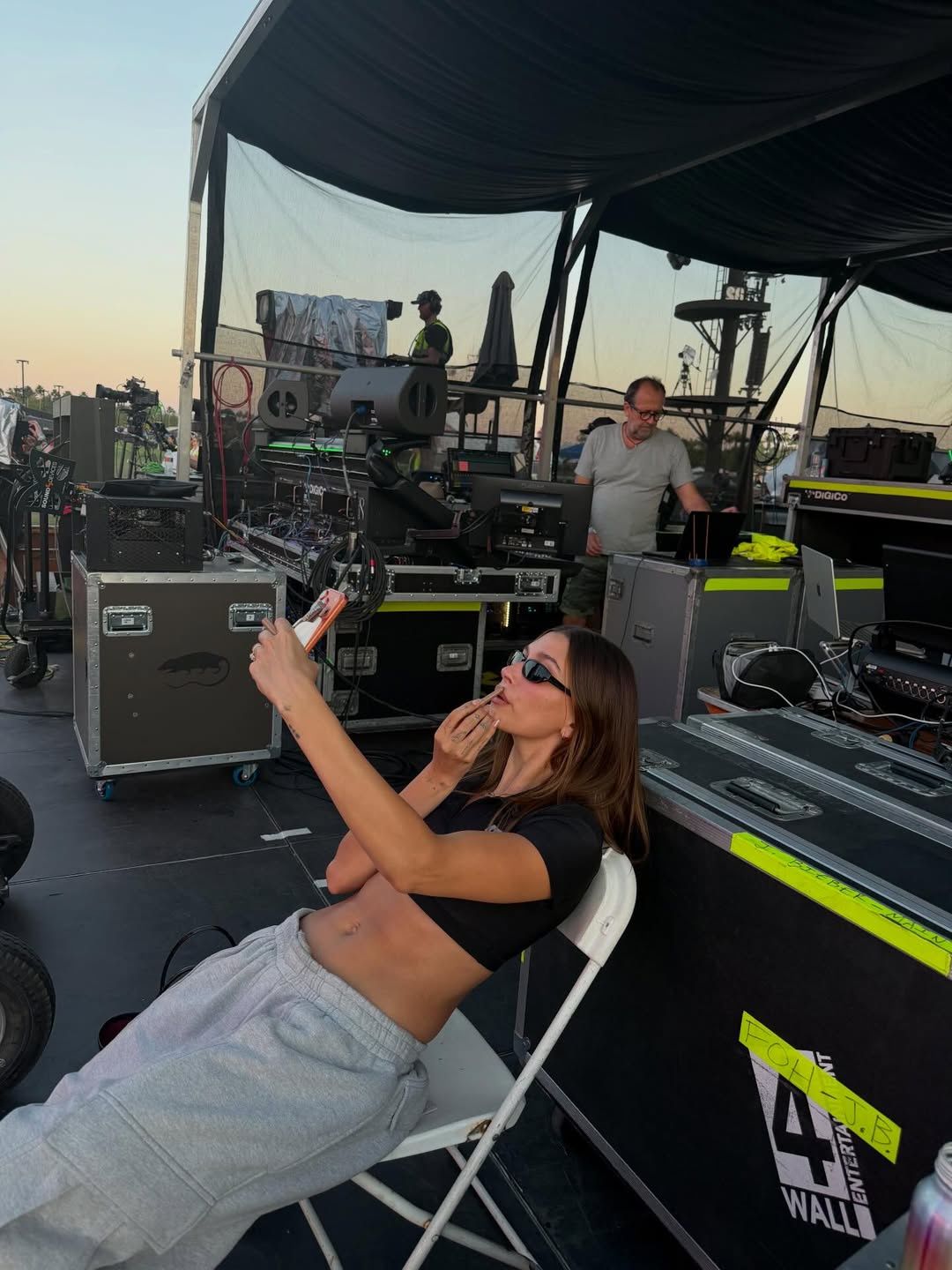 Tak Hailey Bieber dopingowała męża na próbie do Coachelli