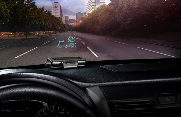 Garmin HUD nawigacja wygląd