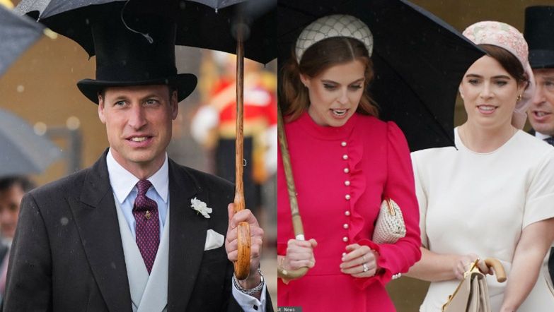 Royals at a garden party in Buckingham Palace