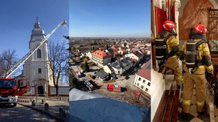 Mielec: Pożar na chórze bazyliki? Znamy szczegóły ćwiczeń