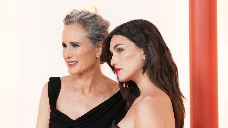 Andie MacDowell z córką
