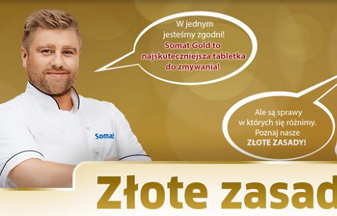 Somat Gold reklamowany przez Kurta Schellera i Tomasza Jakubiaka jako „najskuteczniejsza tabletka do zmywania” (wideo)