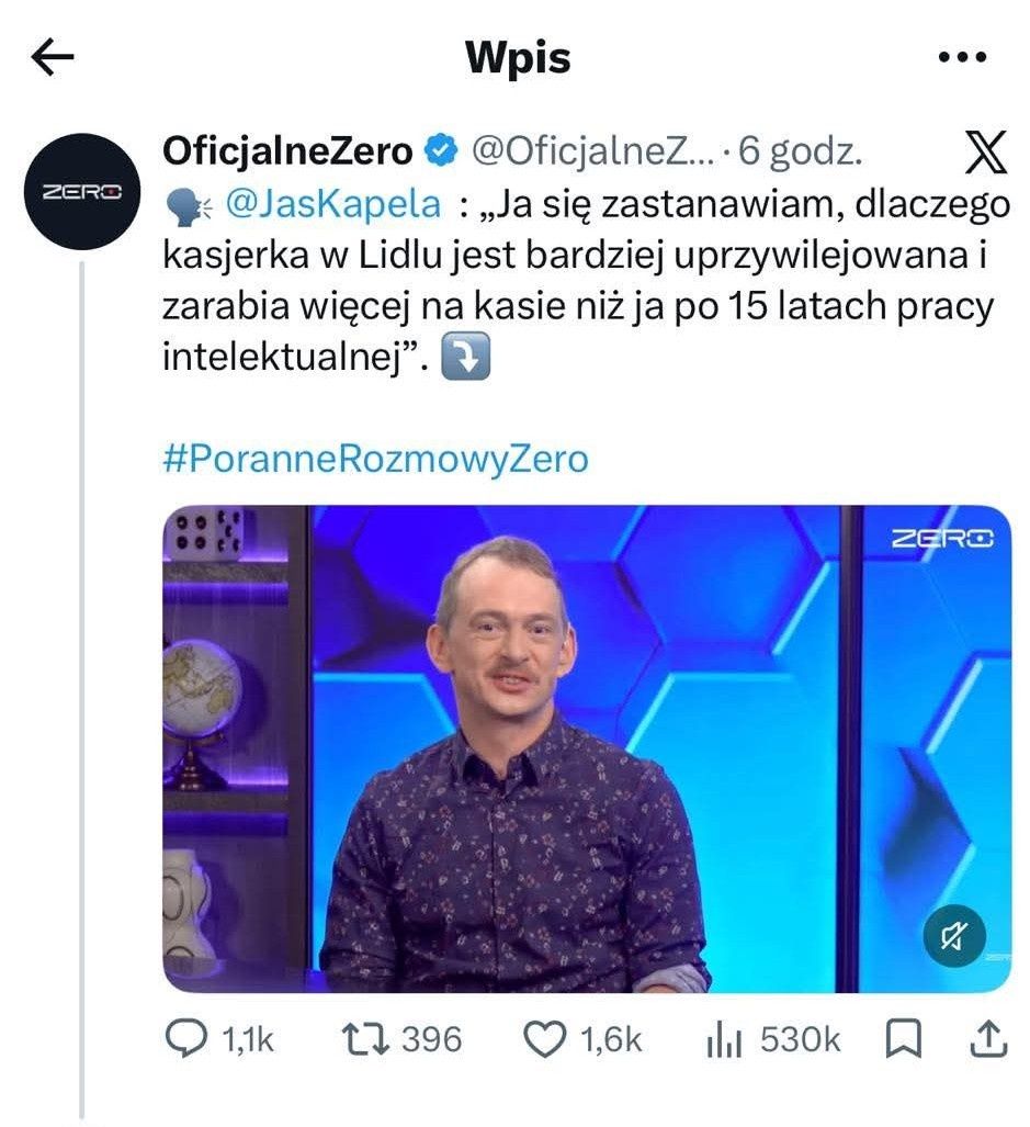 Dyskusja wokół wystąpienia Kapeli w Kanale Zero