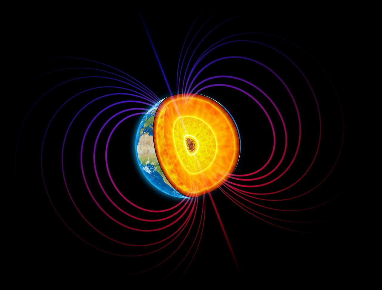 Naukowcy badają pole magnetyczne Ziemi - zdjęcie ilustracyjne