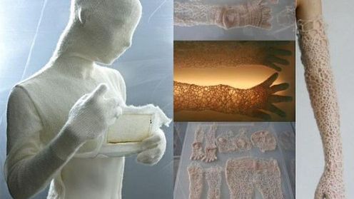 Ubrania tkane przez bakterie na matrycy skóry 1