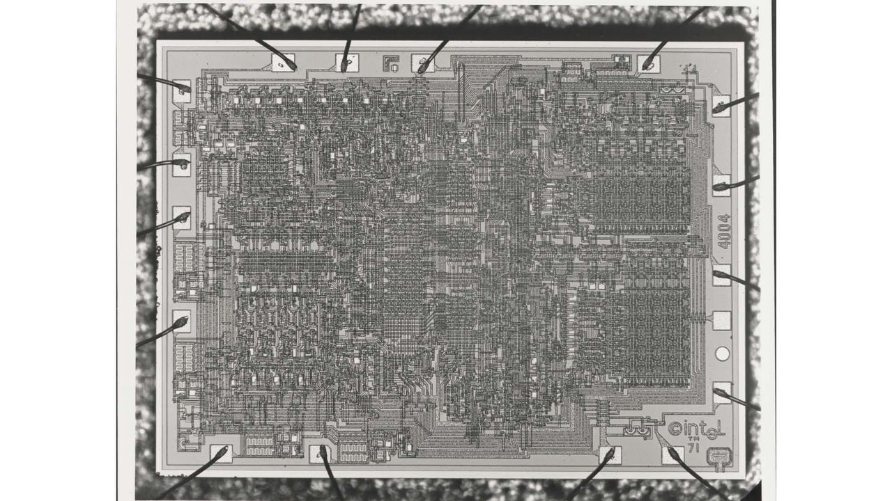 Schemat układu Intel 4004