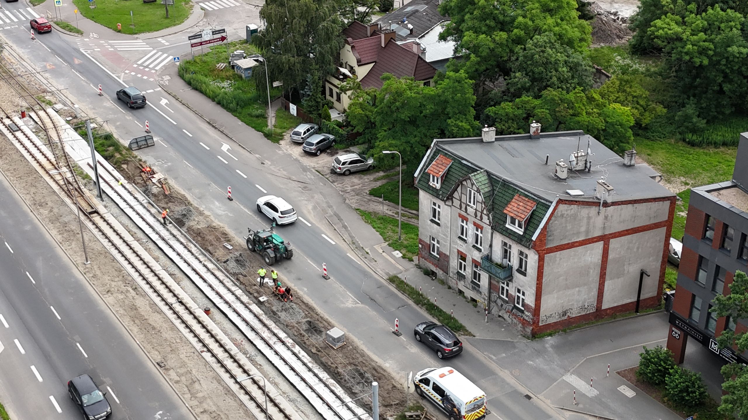 Torowisko na ulicy Kościuszki