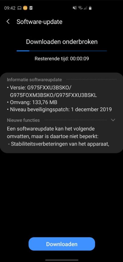 Nowa aktualizacja na Samsungu serii Galaxy S10