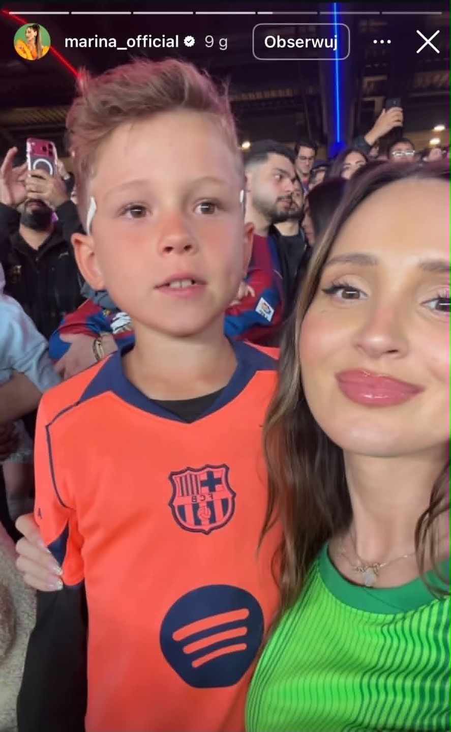 Marina z synem Liamem