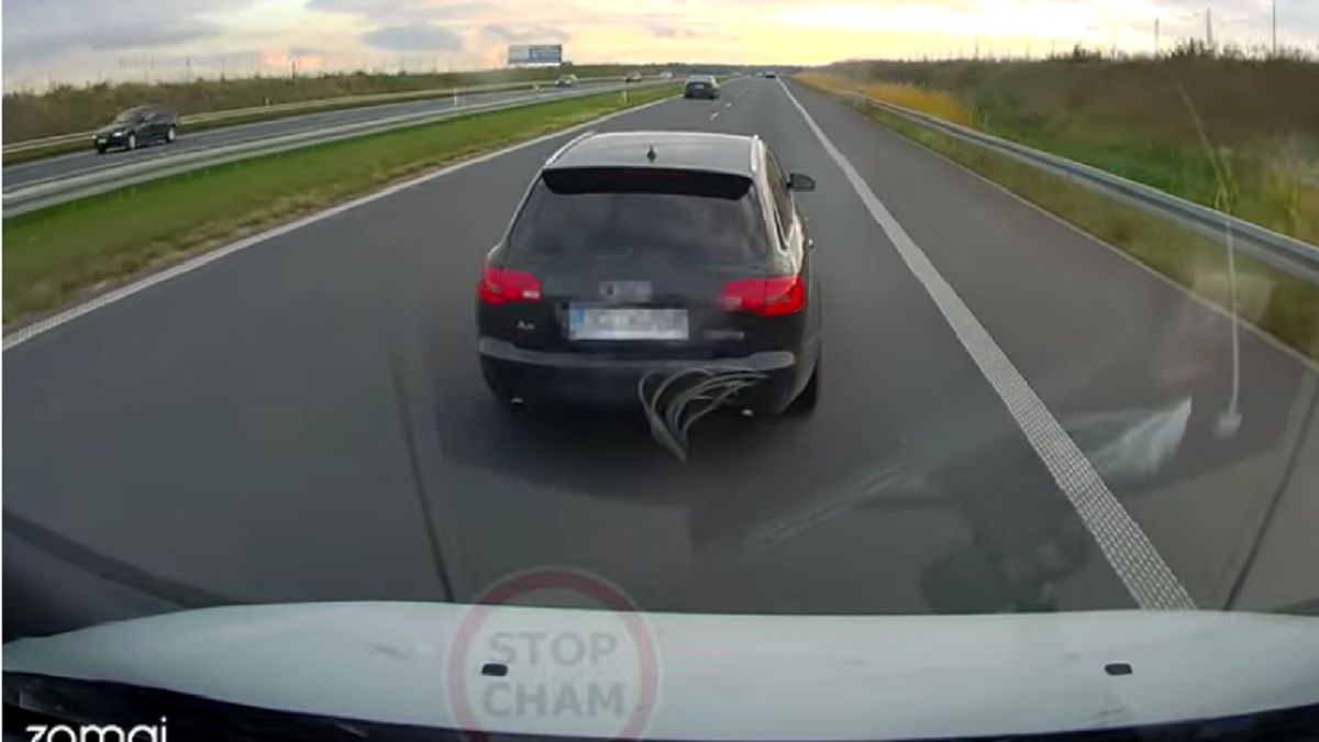 Kierowca Audi postanowił zabawić się w szeryfa drogowego