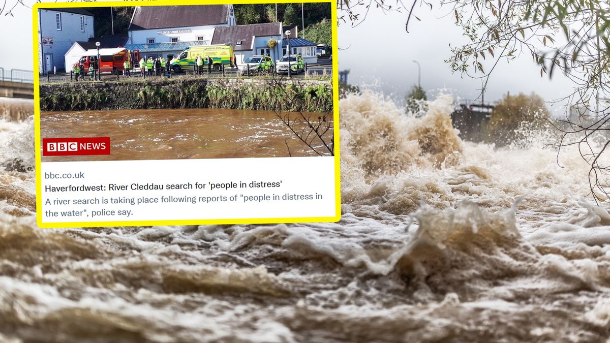 Wezbrane fale porwały trzy osoby wiosłujące rzeką