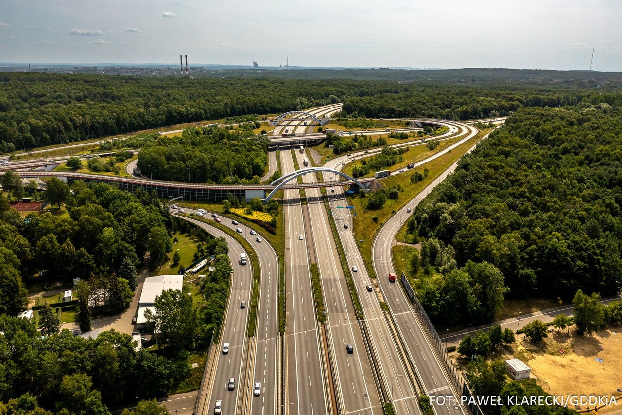 Węzeł na autostradzie A4