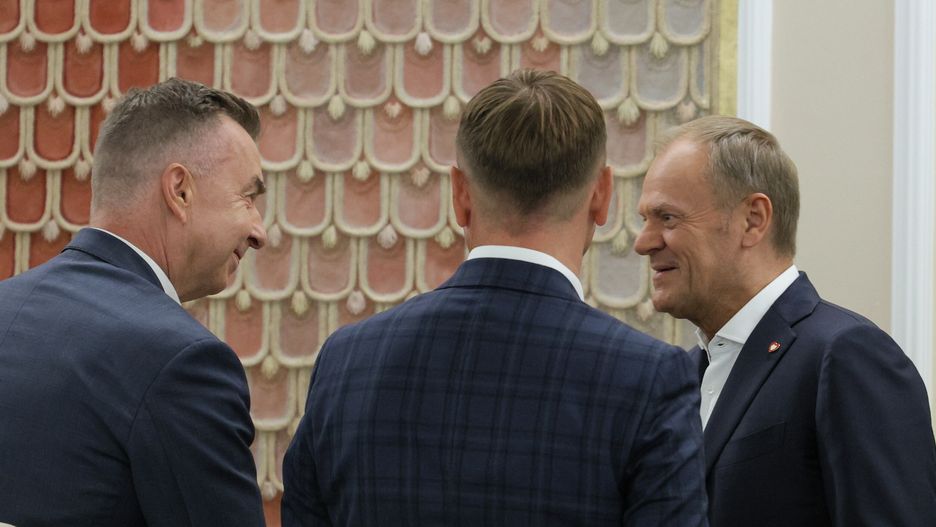 Donald Tusk i Dariusz Wieczorek
