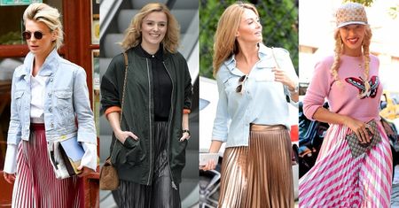Moda na retro: gwiazdy noszą plisowane spódnice