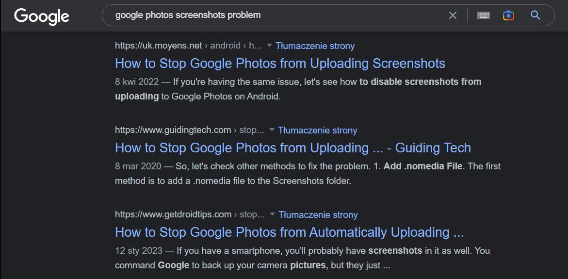 Problem ze Zdjęciami Google jest znany od lat
