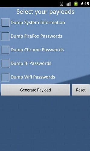f-secure android szkodliwa aplikacja kradzież danych usb cleaver wygląd menu