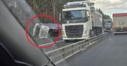 Taki widok na 145. km autostrady A1. Utrudnienia dla kierowców