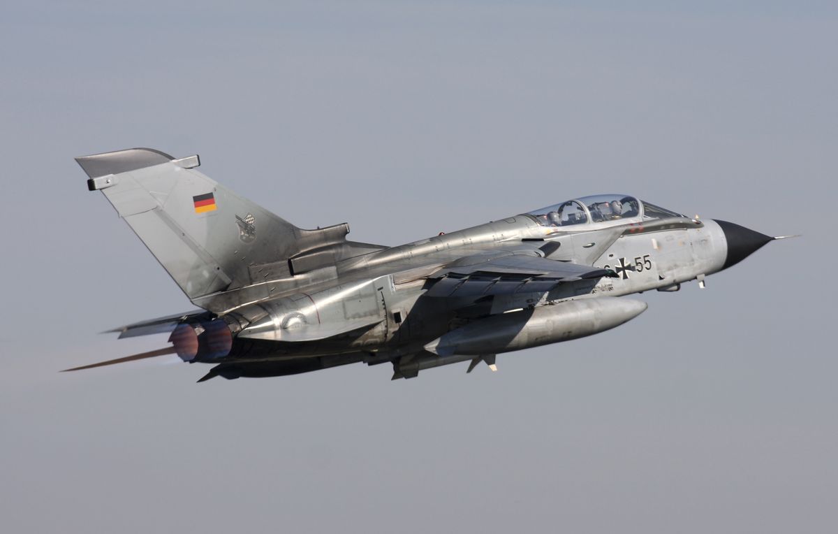Niemiecki Tornado ECR. Zdjęcie ilustracyjne