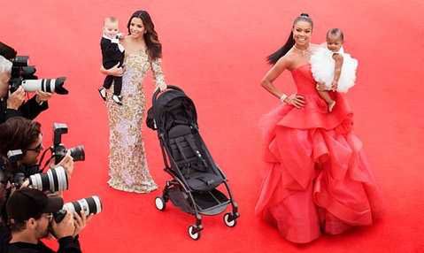 Eva Longoria i Gabrielle Union w Cannes z dziećmi