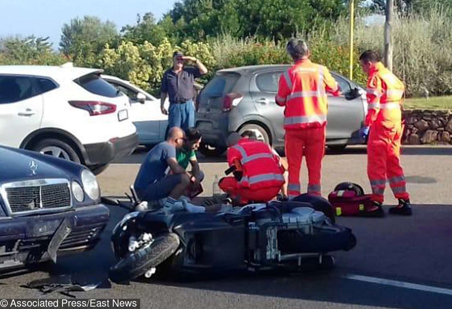 George Clooney miał wypadek na motocyklu
