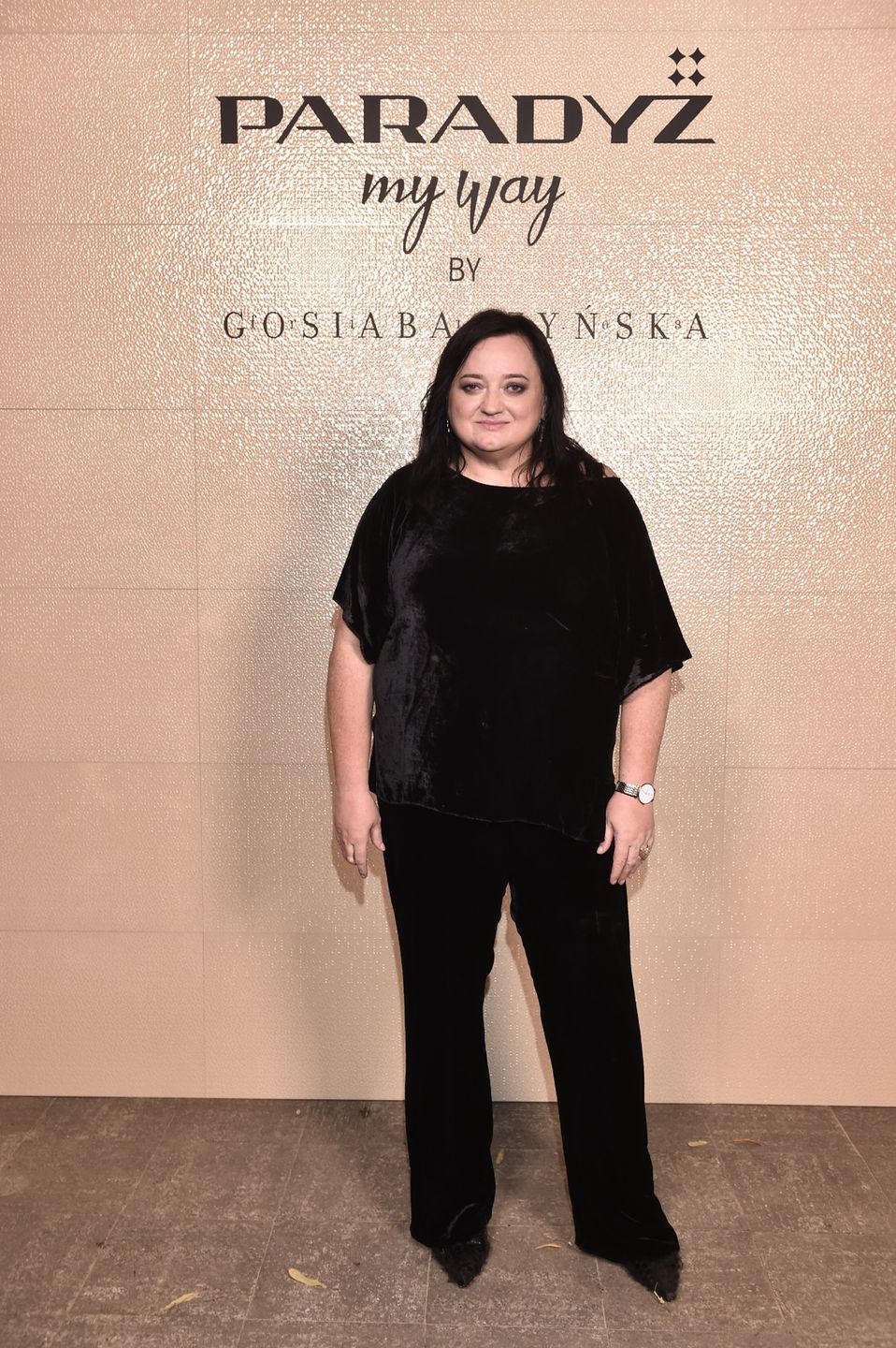 Gosia Baczyńska na pokazie mody