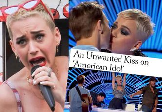 Katy Perry zmusiła uczestnika "Idola" do pocałunku! Widzowie są oburzeni: "To molestowanie seksualne!"