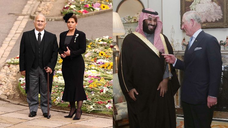 Księżniczka Haya na nabożeństwie dla królowej Elżbiety