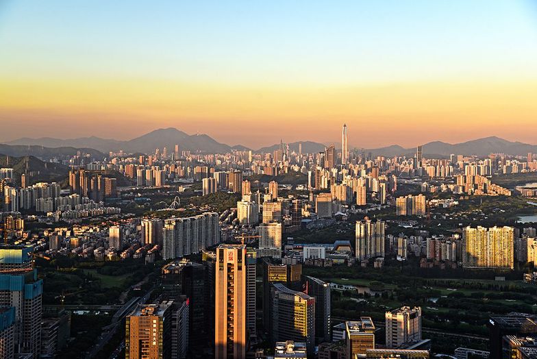 Panorama rekordowo drogiego Shenzhen