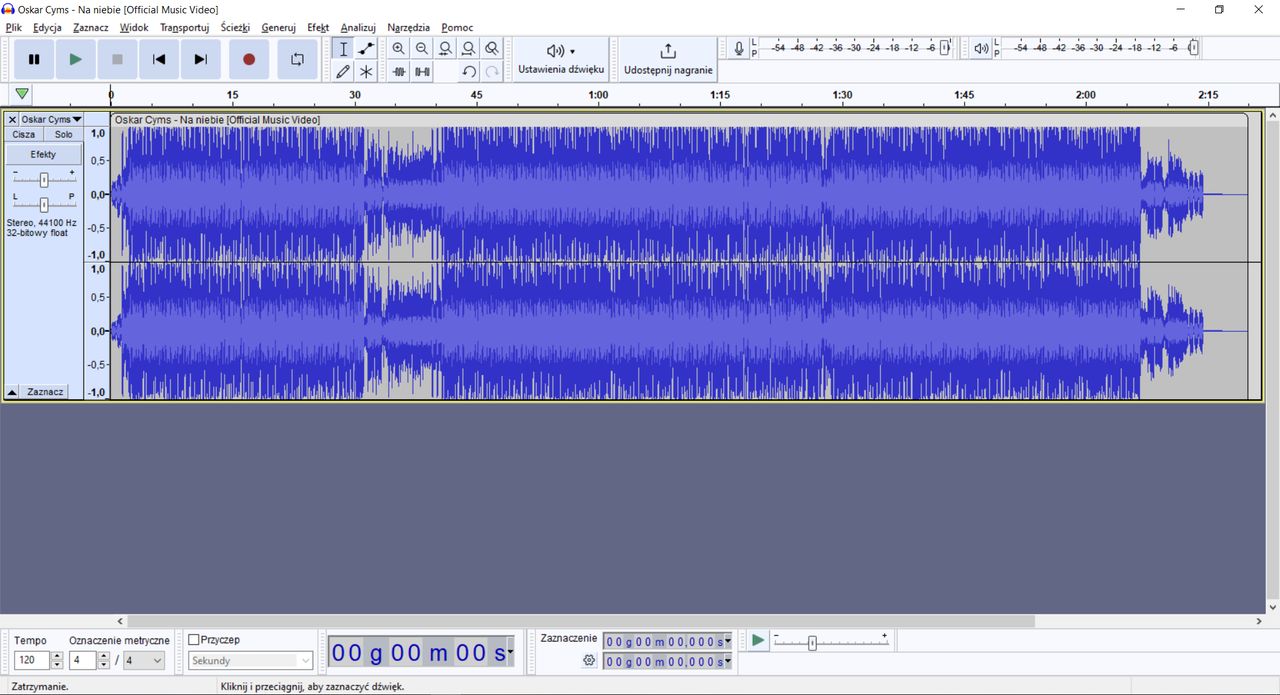 Audacity: jak usunąć wokal z utworu?