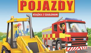 Pojazdy. Książka z szablonami