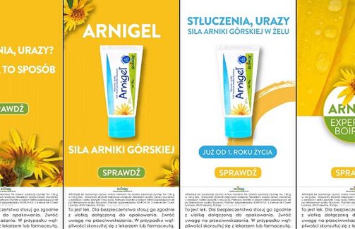 Boiron z kampanią promującą Arnigel