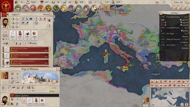 Imperator: Rome - oblężenie Messany