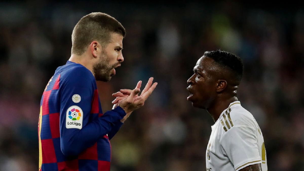 Zdjęcie okładkowe artykułu: Getty Images / David S. Bustamante/Soccrates / Na zdjęciu: Gerard Pique i Vinicius Junior