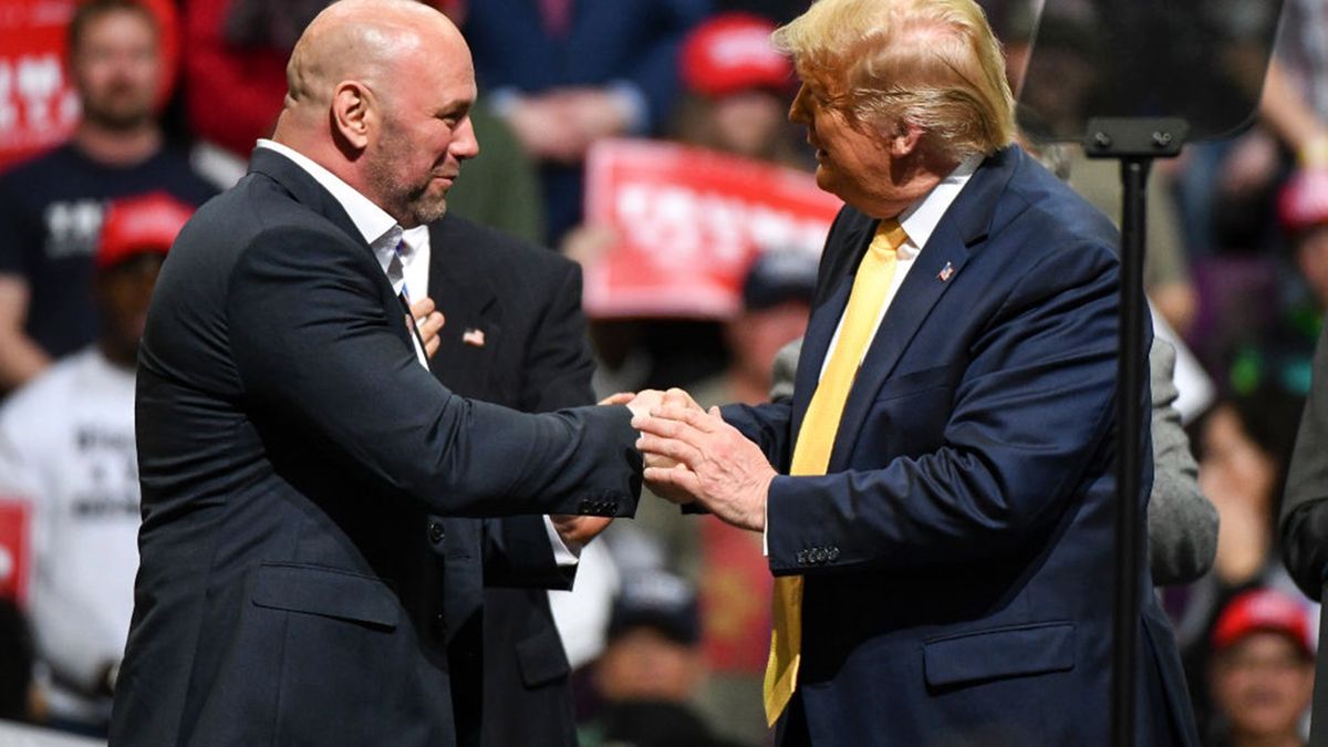 Zdjęcie okładkowe artykułu: Getty Images / Michael Ciaglo / Na zdjęciu: Dana White i Donald Trump to bliscy przyjaciele