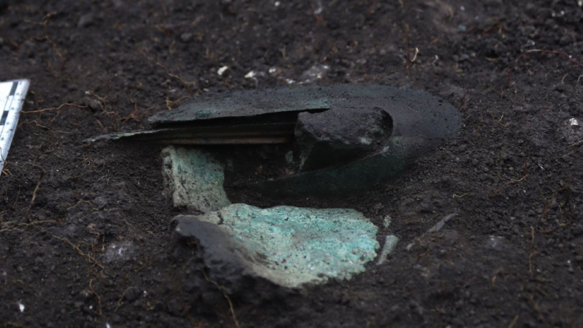 Fragment znalezionej zbroi