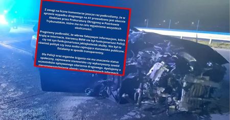 Policja zabiera głos ws. wypadku na A1. Nowy komunikat