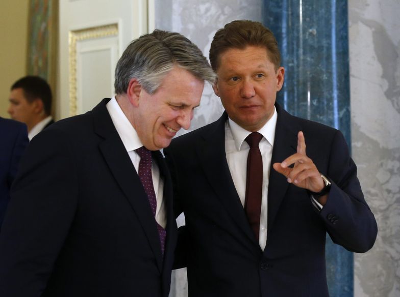Szefowie Shella i Gazpromu: Ben van Beurden i Alieksiej Miller
