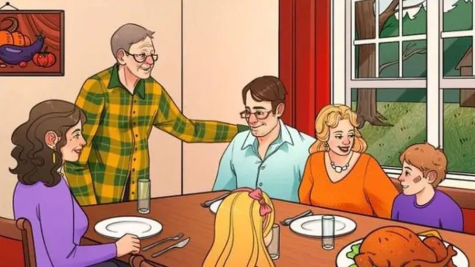 Sielankowa scena czy rodzina z problemami? Sprawne oko wyłapie ważne detale