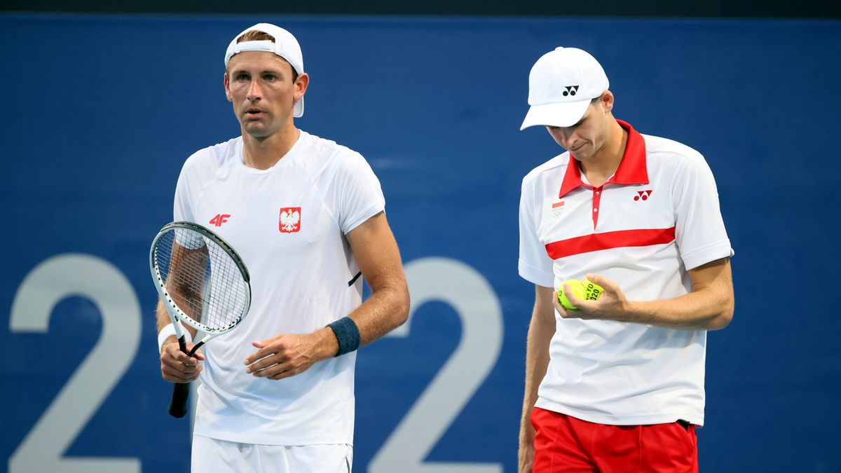 Na zdjęciu od lewej: Łukasz Kubot i Hubert Hurkacz