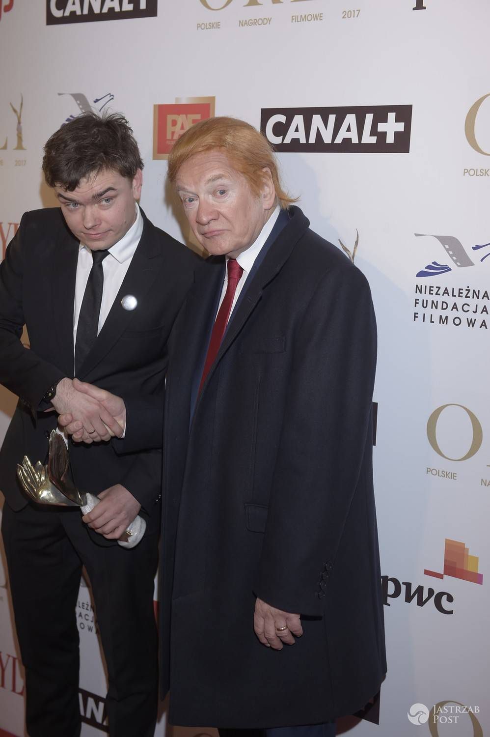 Andrzej Seweryn jako Donald Trump na Orłach 2017