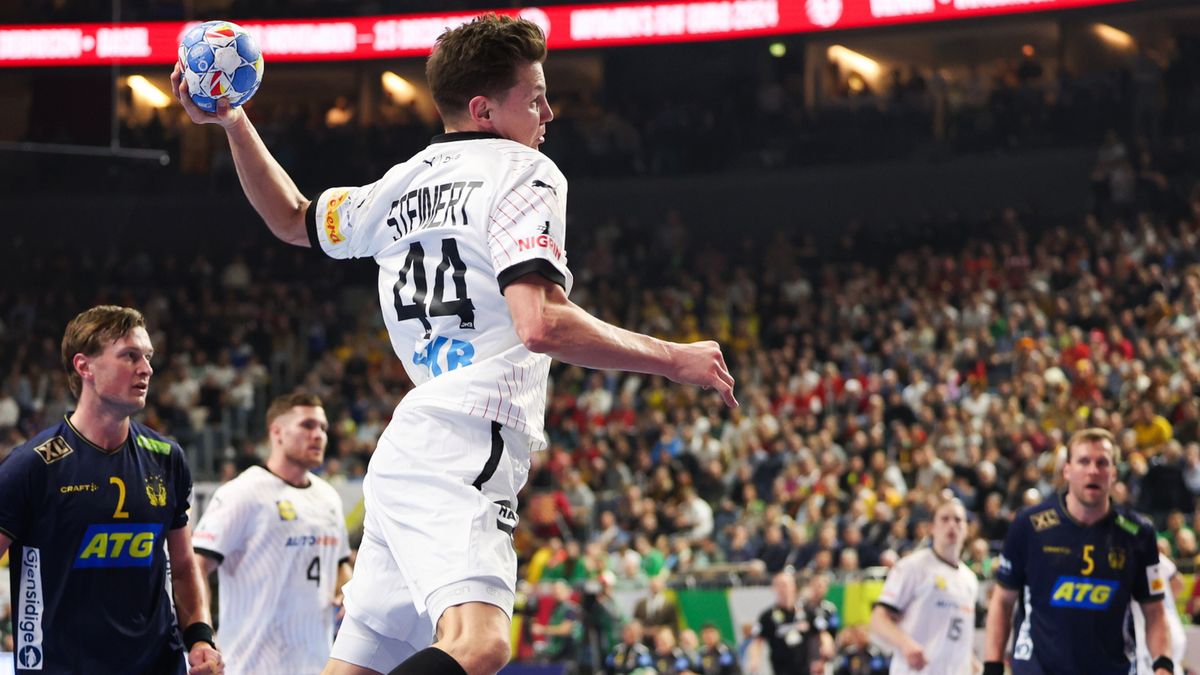 PAP/EPA / Christopher Neundorf / Mecz ME 2024: Szwecja - Niemcy