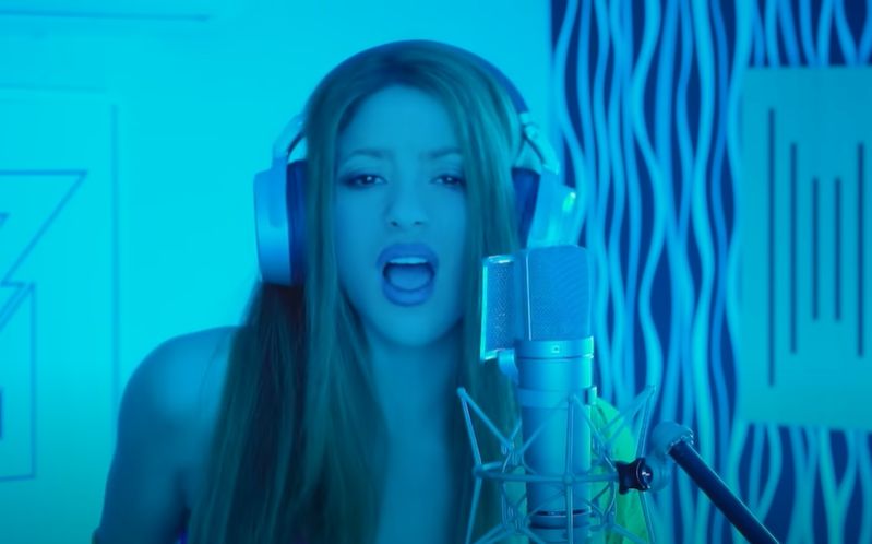 Shakira w wizualizacji wspołpracy z Bizarrapem
