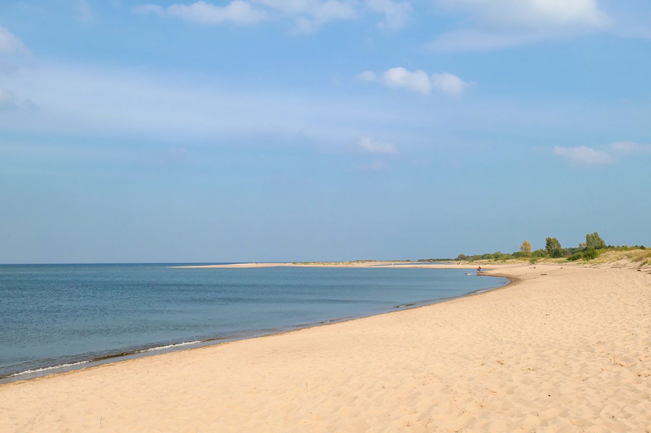 Plaże na Wyspie Sobieszewskiej nie są oblegane przez turystó  