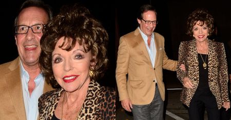 Drapieżna Joan Collins grasuje po ulicach Los Angeles z młodszym o 30 lat małżonkiem (ZDJĘCIA)