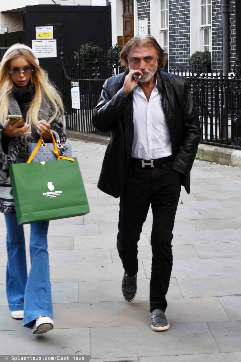 Julia Dybowska i Robert Tchenguiz idą do greckiej restauracji