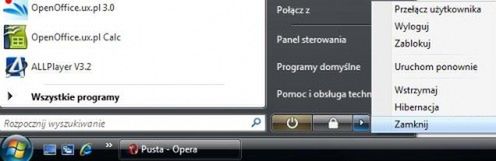 TIP: Zamykanie systemu przy użyciu przycisku wstrzymywania pracy 1