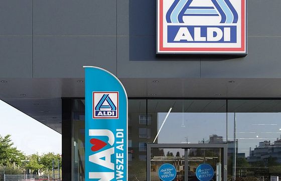 Opus B reklamuje nowe sklepy Aldi