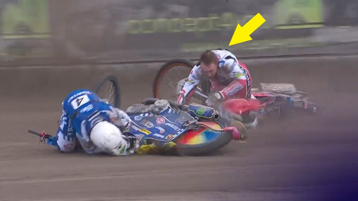 Twitter / CPLUS_SPEEDWAY / Na zdjęciu: wypadek Daniela Jeleniewskiego