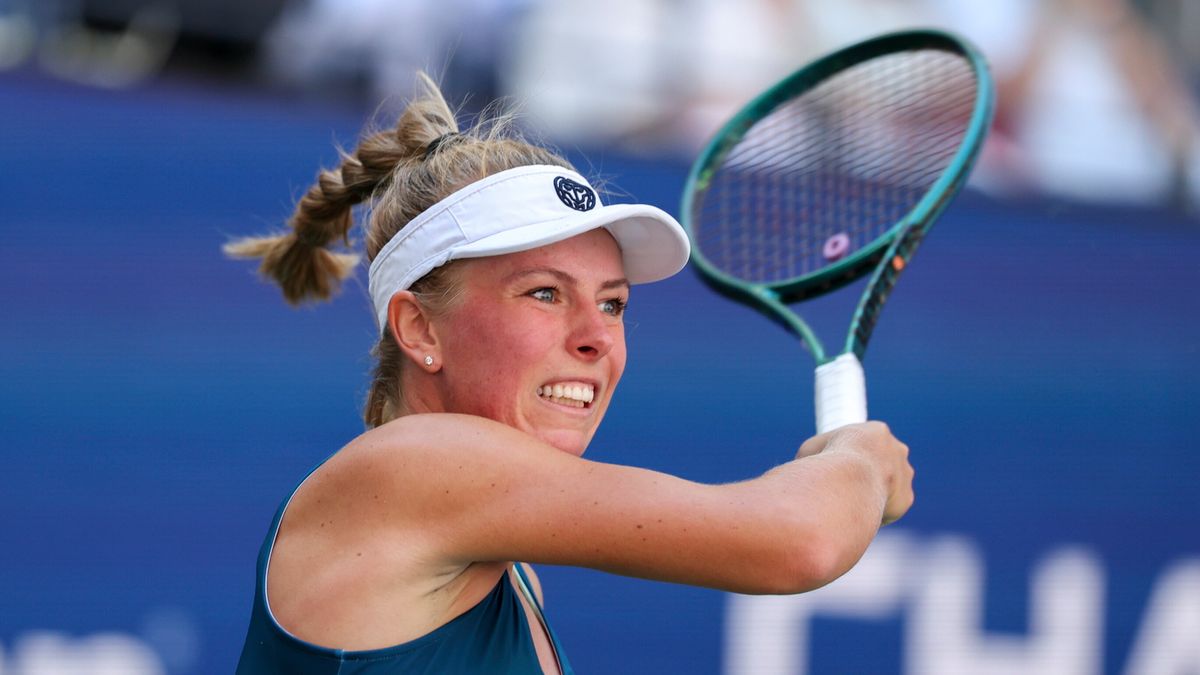 PAP/EPA / Sarah Yenesel / Magdalena Fręch w US Open 2025