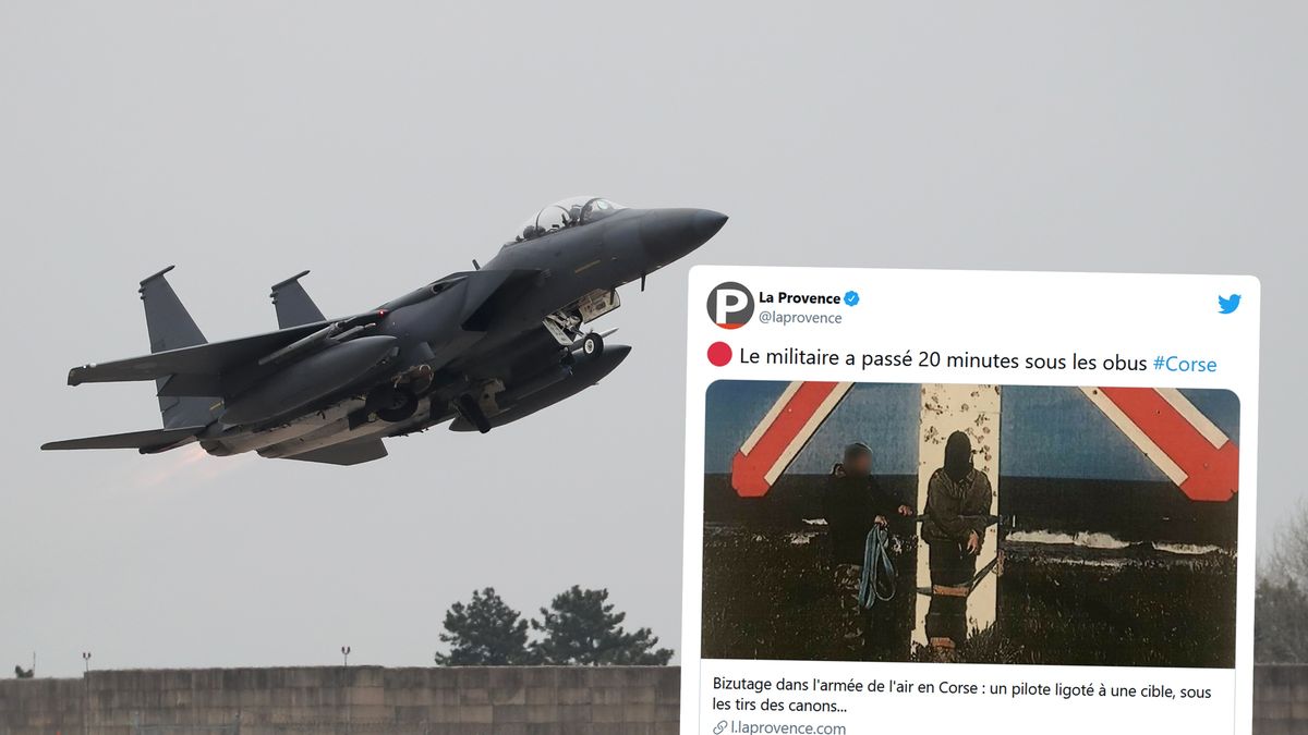 Mężczyzna stał na poligonie przywiązany do tarczy. Pociski przelatywały koło jego głowy